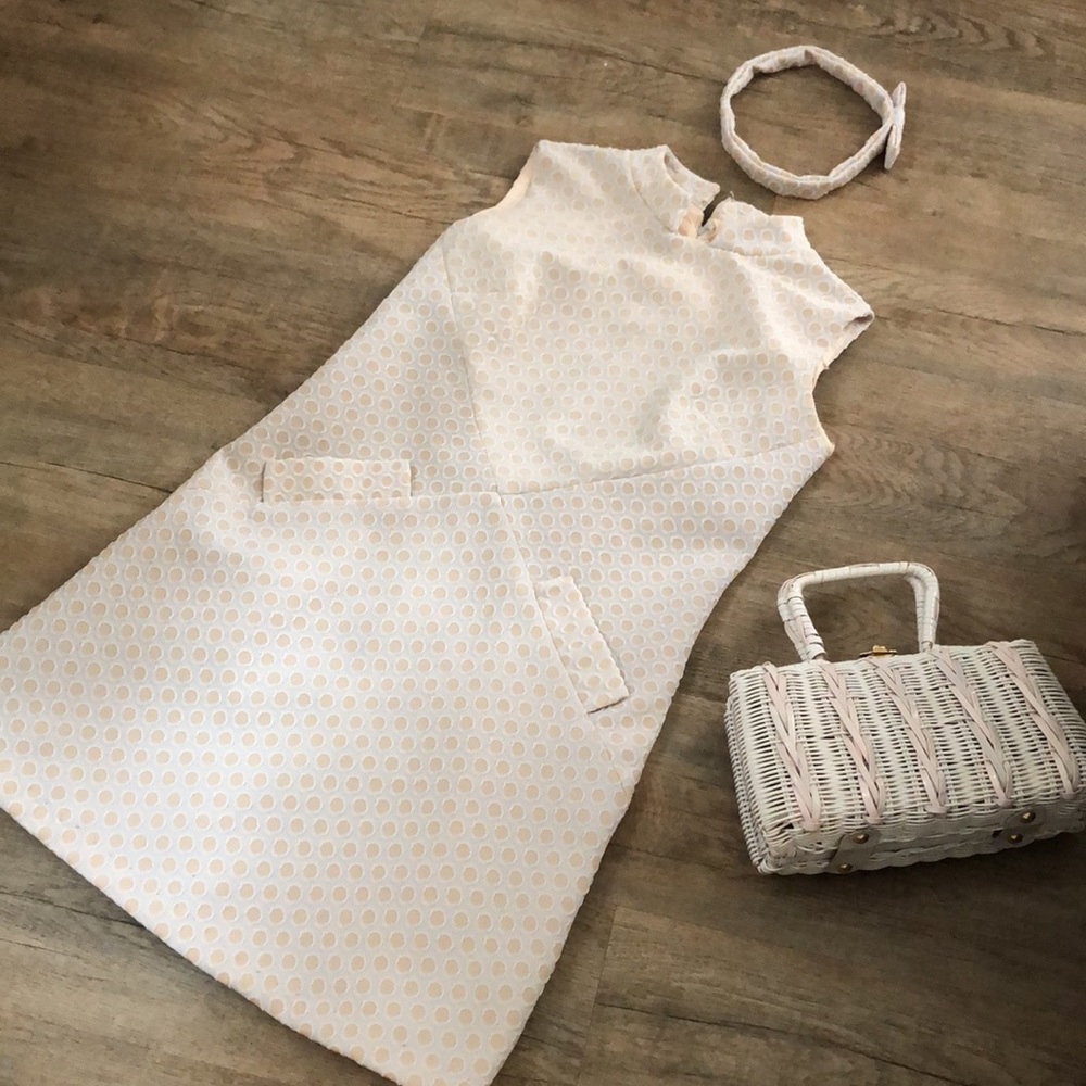 Vintage 1960’s fitted stretch shift dress S/M
